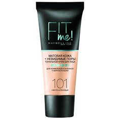 Maybelline Тональный крем Fit Me, 30 мл, оттенок: 101 светло-кремовый