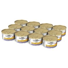Корм для кошек Gourmet Голд Нежные биточки с ягненком и с зелёной фасолью 12шт. х 85 г (кусочки в соусе)