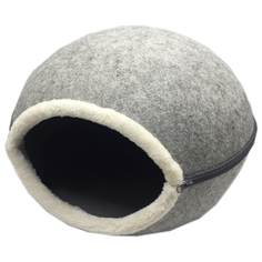 Домик для кошек Fauna International Timeo Lux 46х46х32.5 см серый