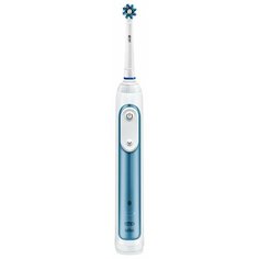 Электрическая зубная щетка Oral-B Smart 6 6000N, бело-голубой