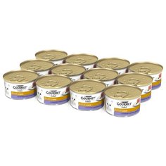 Корм для кошек Gourmet Голд с ягненком и с зелёной фасолью 12шт. х 85 г (паштет)
