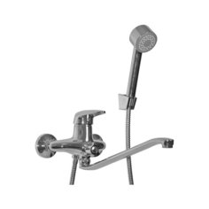 Смеситель универсальный Mixline ML08-02 однорычажный лейка в комплекте хром