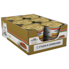 Корм для кошек Gourmet Голд с уткой 12шт. х 85 г (кусочки в соусе)