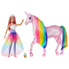 Набор Barbie и Радужный единорог, FXT26