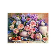 Рыжий кот Картина по номерам "Натюрморт с абрикосами" 40х50 см (Х-6202)