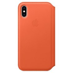 Чехол Apple Folio кожаный для Apple iPhone XS sunset