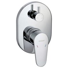 Смеситель для ванны с душем Bravat Eler FB848238CP-3 однорычажный встраиваемый хром