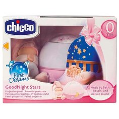 Ночник-проектор Chicco Первые грезы (розовый)