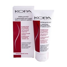 Kora Phitocosmetics Крем для ног с эфирными маслами мяты и чайного дерева 100 мл КОРА