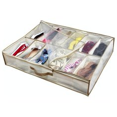 HAUSMANN Кофр для хранения обуви DV-201/DV-201P 74.5х60х15 см бежевый