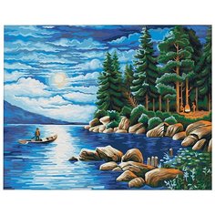 Мосфа Картина по номерам "Ночь в лесу" 40х50 см (7С-0219)