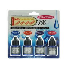Japan Gals Pure beau essence Набор сывороток для лица, 10 мл (4 шт.)