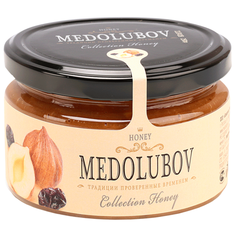 Крем-мед Medolubov с фундуком и изюмом 250 мл