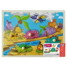 Рамка-вкладыш Kribly Boo Мир дино (67915), 7 дет.