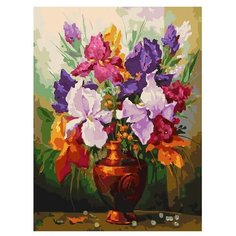 Белоснежка Картина по номерам "Ирисы" 30х40 см (144-AS)