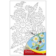 Рыжий кот Картина по номерам "Полевые ромашки" 20х30 см (Х-1659)