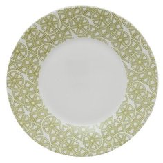 Luminarc Тарелка десертная Medicis 22 см белый/зеленый