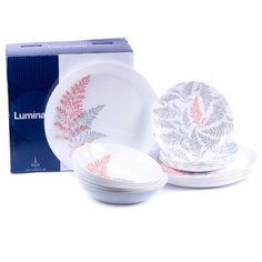 Столовый сервиз Luminarc Cyrus 18 предметов белый/серый