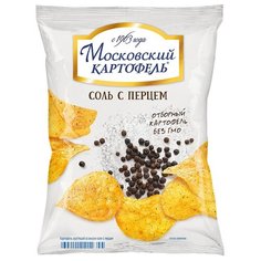 Чипсы Московский КАРТОФЕЛЬ картофельные Соль с перцем, 60 г