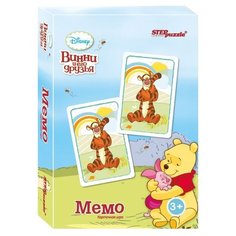 Настольная игра Step puzzle Медвежонок Винни Мемо Карточная игра (Disney)