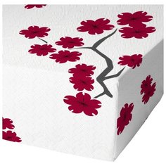 Простыня Ночь Нежна Зиг-заг удачи 120 х 200 см бордо