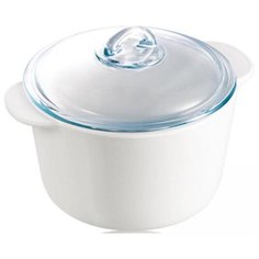 Кастрюля Pyrex Flame 2 л, белый