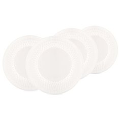 Luminarc Набор обеденных тарелок Alizee Perle 28 см 4 шт белый