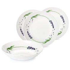 Luminarc Набор суповых тарелок Lavender 20 см 4 шт белый