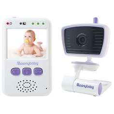 Видеоняня Moonybaby 55931 белый/фиолетовый/черный