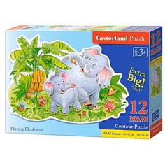 Пазл Castorland Playing Elephants (B-120116), 12 дет.