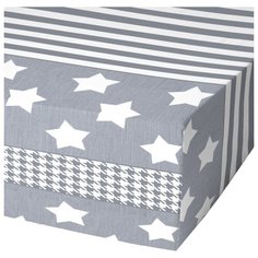 Простыня Ночь Нежна Звезды 180 х 200 см серый