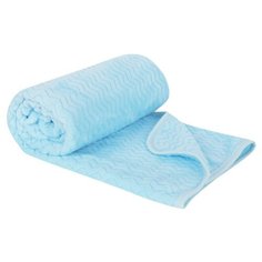 Плед Зайка Моя Волны 90х130 см голубой