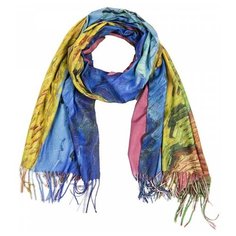 Палантин Rossini PP1948-7 синий/желтый/розовый