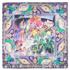 Платок Rossini FC657-J6F синий/бежевый