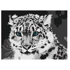 Molly Картина по номерам "Снежный барс" 15х20 см (G-S007)