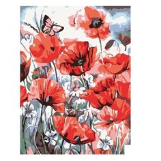 Molly Картина по номерам "Дикие маки" 15х20 см (G-S009)