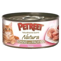 Корм для кошек Petreet Tonno del Pacifico Кусочки тихоокеанского тунца в рыбном бульоне 1 шт. (0.07 кг)