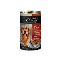 Влажный корм для собак Edel Dog птица с морковью 1.2 кг