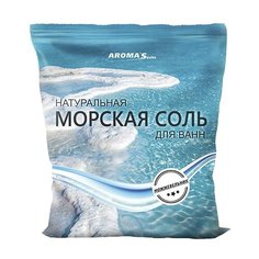 AROMASaules Натуральная морская соль для ванн Можжевельник 1000 г