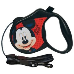 Поводок-рулетка для собак Triol Disney Mickey (S) черный 3 м