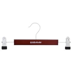 Вешалка Attribute Для брюк с клипсами Redwood темно-коричневый