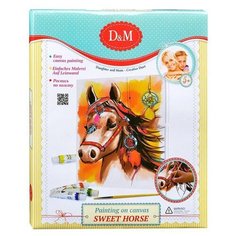 D&M Картина по контурам "Дикая лошадь" 25х30 см (60819)