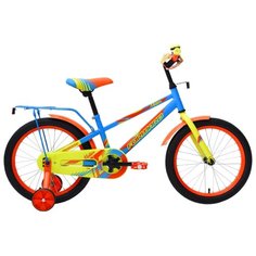 Детский велосипед FORWARD Meteor 18 (2018) голубой/зеленый (требует финальной сборки)