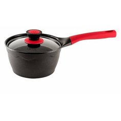 Ковш GIPFEL ANTEA 1,7 л, черный/красный