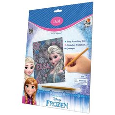 Гравюра D&M Disney Frozen Эльза (65111) цветная основа с голографическим эффектом