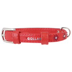 Ошейник COLLAR Glamour Цветочек 3269 21-29 см красный