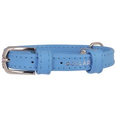 Ошейник COLLAR Glamour без украшений 3256 21-29 см голубой