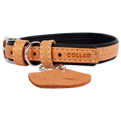 Ошейник COLLAR Soft 7188/7189 27-36 см коричневый верх
