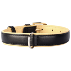 Ошейник COLLAR Brilliance без украшений 3027/3056/3097/3880 46-60 см черный/бежевый