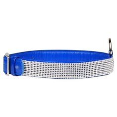 Ошейник COLLAR Brilliance полотно стразы 3150 38-49 см синий